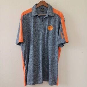 Ray Hills Clemson Tigers  Polo Shirt‎ Xl Men Gray Orange South Carolina Football
